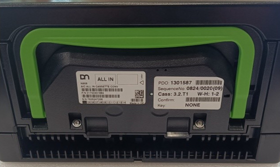 1750301684 01750301684 ATM মেশিনের যন্ত্রাংশ DN 200 N906 Diebold Nixdorf AIC ALL IN CASSETTE CONV ATM খুচরা যন্ত্রাংশ