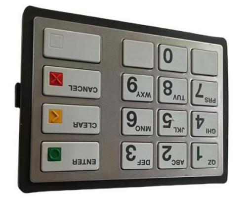 49249441768A 49-249441-768A ATM যন্ত্রাংশ Diebold কীপ্যাড EPP7 PCI-Plus LGE ST STL HTR ENG ((US) ATM খুচরা যন্ত্রাংশ